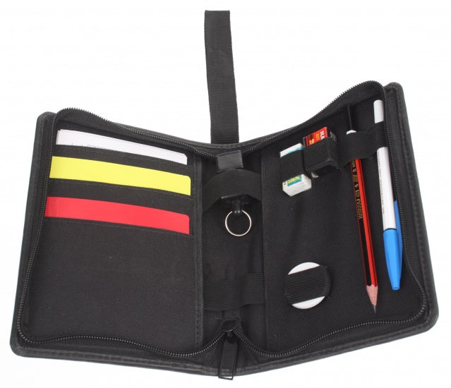 Scheidsrechter set professioneel zwart