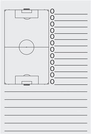 Schrijfblok Voor Magnetisch Coachbord 28 Vellen