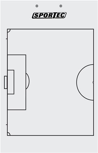Voetbal Coachbord + Clip 40 X 24 cm Dubbelzijdig