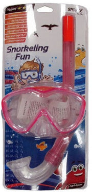 snorkelset Sport Kids polycarbonaat roze 2-delig