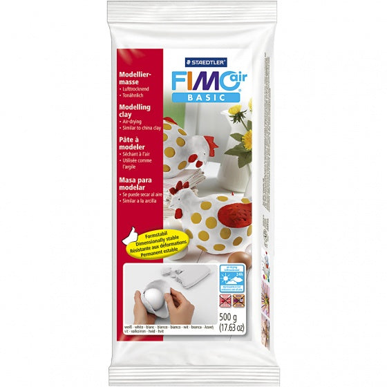 Fimo Air boetseerklei basic 500 gram wit