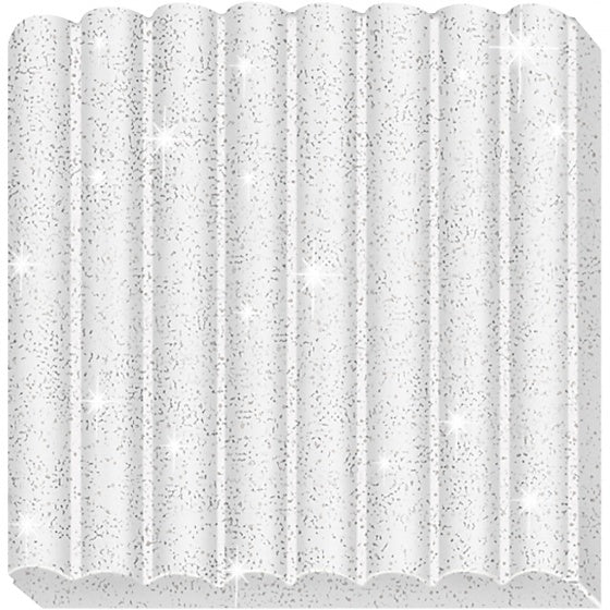Fimo Kids boetseerklei 42 gram glitter wit