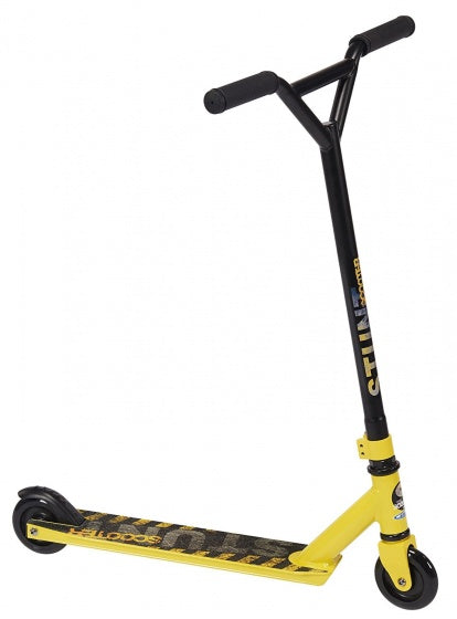 Stuntstep Junior Voetrem Zwart/Geel