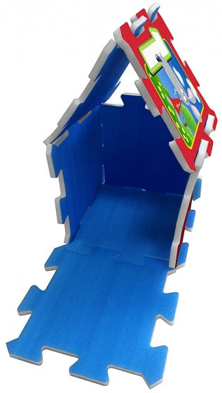 vloerpuzzel Animals junior 88 cm rood 9-delig