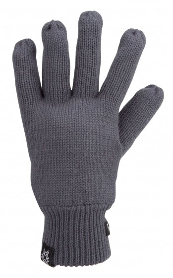 Gebreide handschoenen unisex grijs maat 8