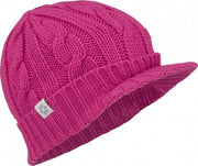 Muts Met Klep Kabel Breisel Dames Roze One Size
