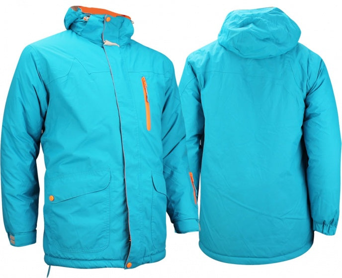 ski-jas heren polyamide aqua maat M