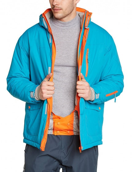 ski-jas heren polyamide aqua maat L