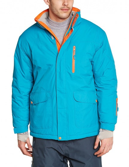 ski-jas heren polyamide aqua maat L