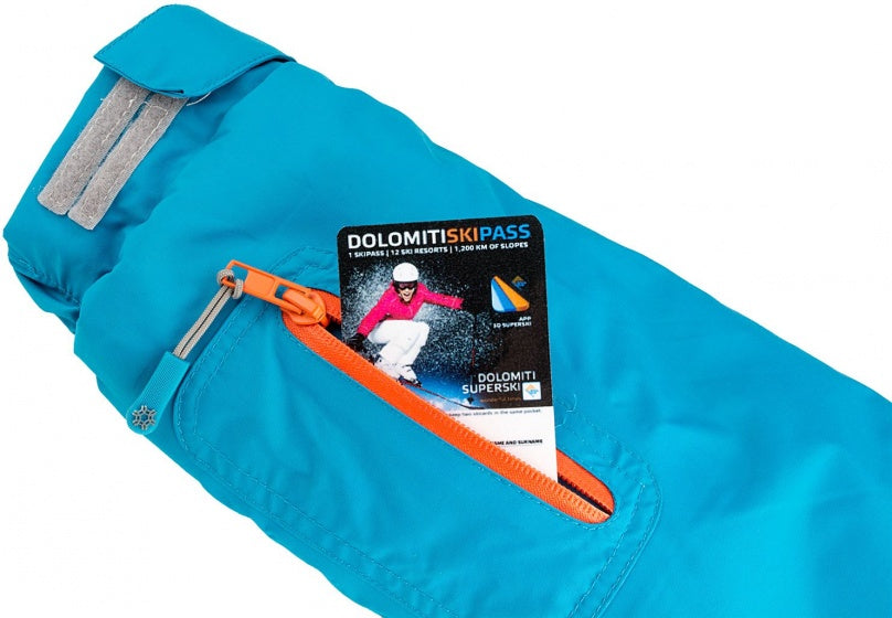 ski-jas heren polyamide aqua maat L