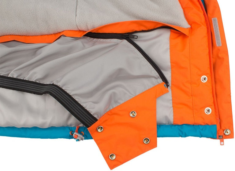 ski-jas heren polyamide aqua maat XL