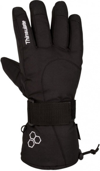 skihandschoenen polyamide zwart maat 7
