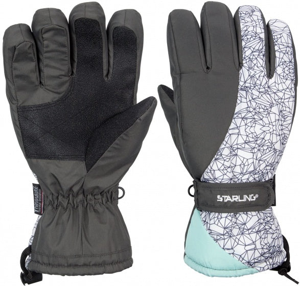 skihandschoenen Taslan Noël antraciet maat 8/M