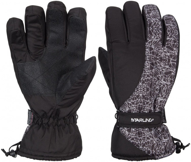 skihandschoenen Taslan Noël zwart/wit maat 10/XL