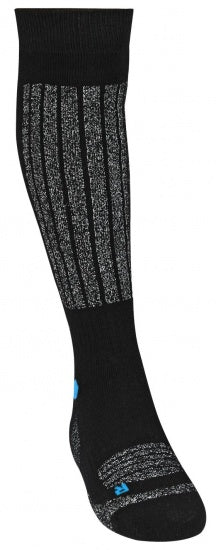 Skisokken 2 paar unisex zwart/grijs/blauw maat 31/34