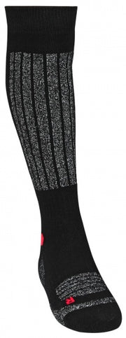 skisokken unisex zwart/grijs/rood per paar maat 31/34