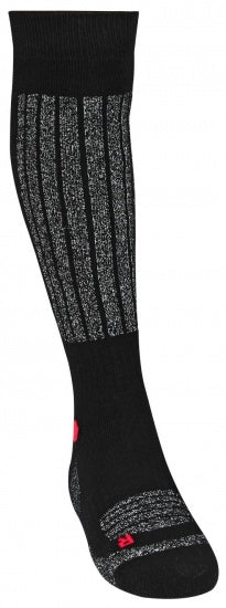 skisokken unisex zwart/grijs/rood per paar maat 31/34