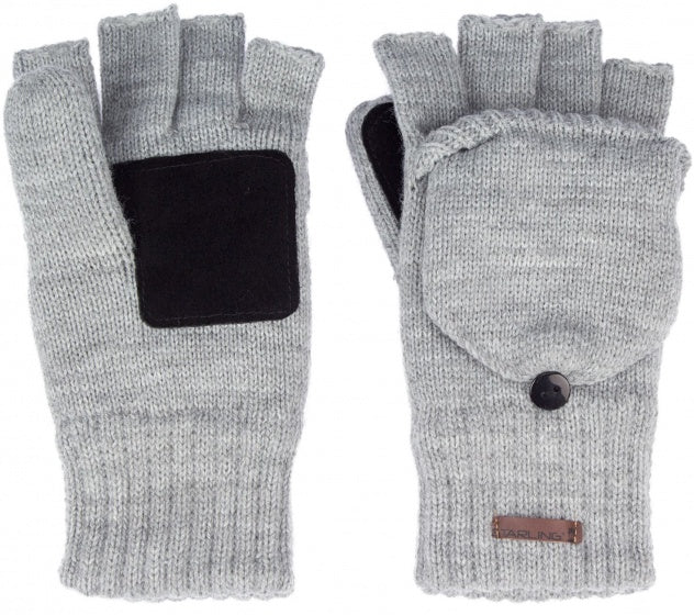 handschoenen Noël acryl grijs maat 8