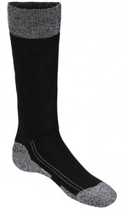 Wintersokken 2 paar unisex zwart/grijs maat 35/38