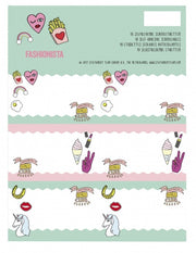 etiketten Fashionista 18 stuks
