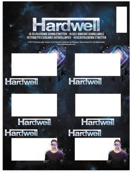 etiketten Hardwell 18 stuks