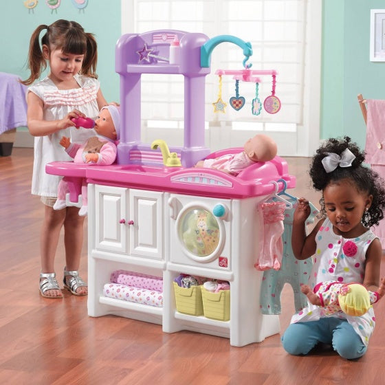 commode Love & Care Deluxe Nursery wit/roze 95 cm