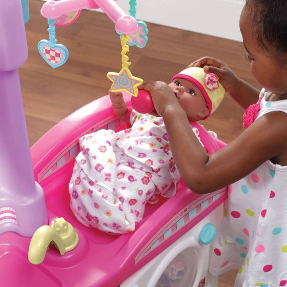 commode Love & Care Deluxe Nursery wit/roze 95 cm
