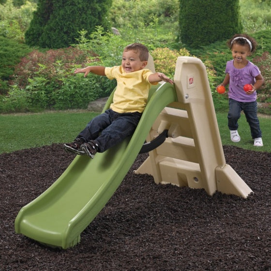 glijbaan Big Fold 162 cm groen/bruin
