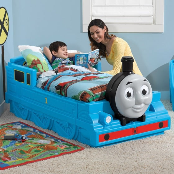 kinderbed Thomas de Trein 170 cm blauw
