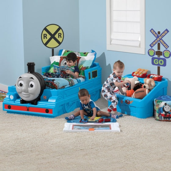 kinderbed Thomas de Trein 170 cm blauw