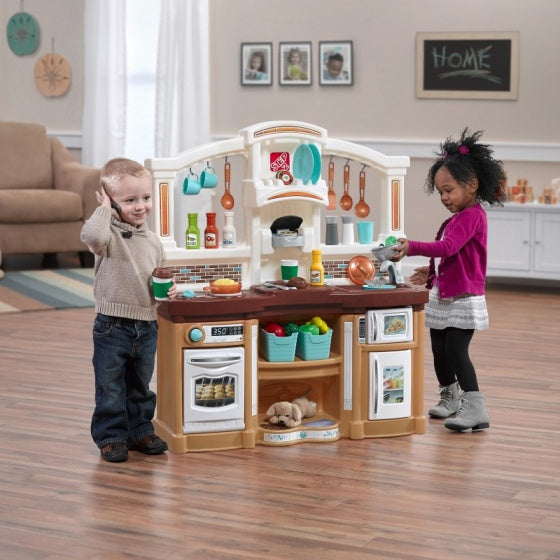 kinderkeuken Fun with Friends 91 cm bruin