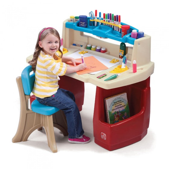kunstenaarsbureau met krukje deluxe 90 cm