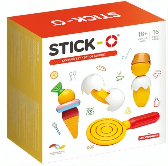 magnetische bouwset koken 16-delig multicolor