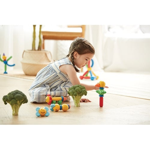 magnetische bouwset bosvriendjes junior 16-delig