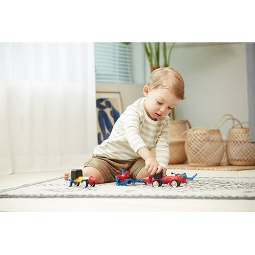 magnetische bouwset City voertuigen 16-delig multicolor