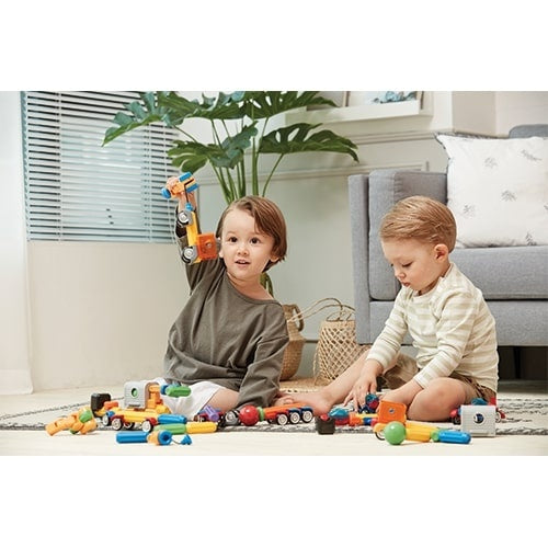 magnetische bouwset constructie 26-delig multicolor