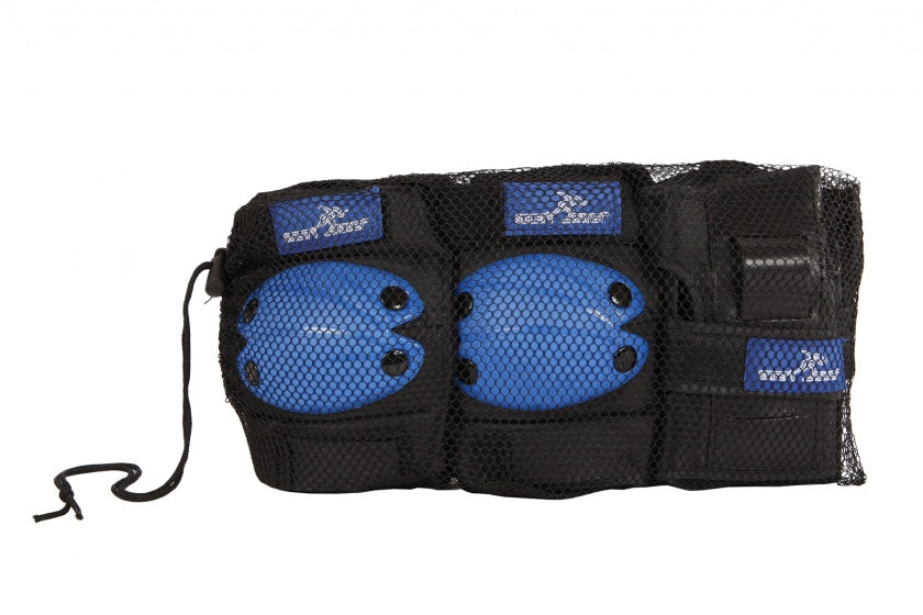 skate beschermset blauw maat M 6-delig