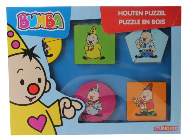 vormenpuzzel Bumba junior hout 12 stukjes