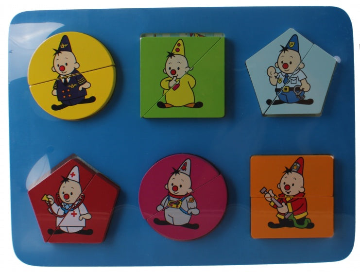 vormenpuzzel Bumba junior hout 12 stukjes