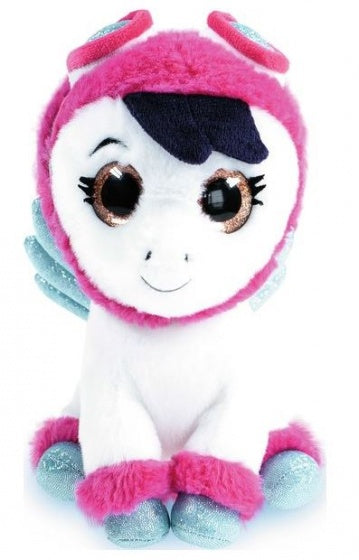 knuffel K3 Pegasus met muziek 20 cm wit/roze