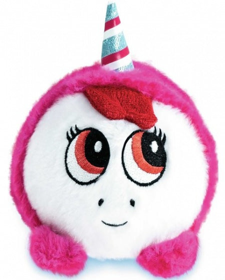 knuffel K3 Squeezy Unicorn 20 cm roze/wit