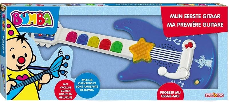 mijn eerste gitaar Bumba 44 cm blauw/wit