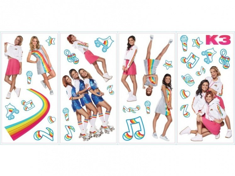 muurstickers K3 muziek 34 stickers