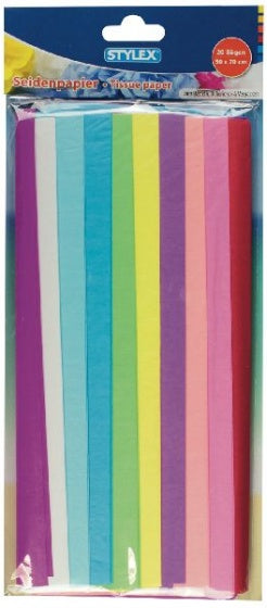 knustelset crêpepapier 50 x 70 cm 20 stuks