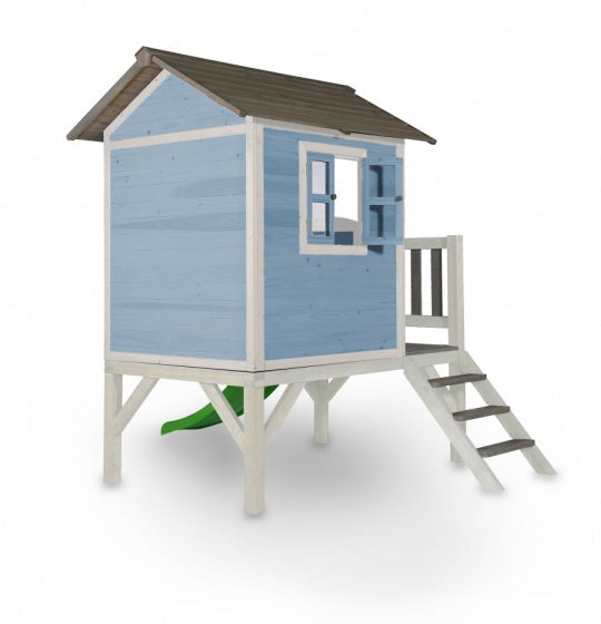 Lodge XL speelhuis blauw/wit 190 x 260 x 167 cm