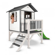 Lodge XL speelhuis grijs/wit 190 x 260 x 167 cm