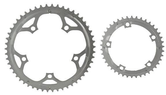 Crankstel FCR81 + Extra Bladen 39-53T (42-52T) Zilver