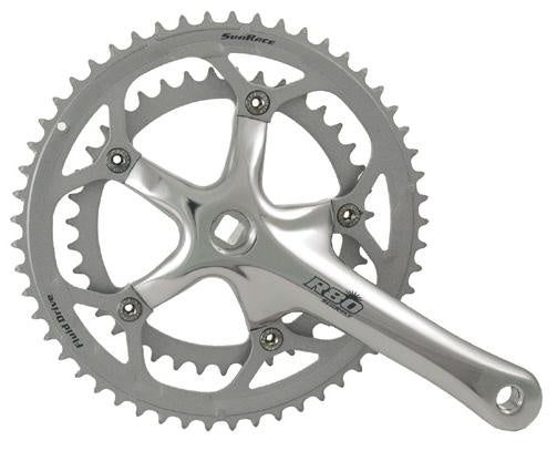 Crankstel FCR81 + Extra Bladen 39-53T (42-52T) Zilver