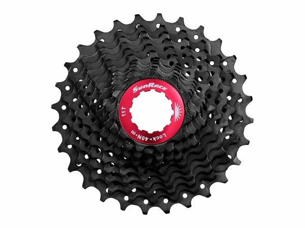 cassette Csrx1 11S 11-28T staal zwart/rood
