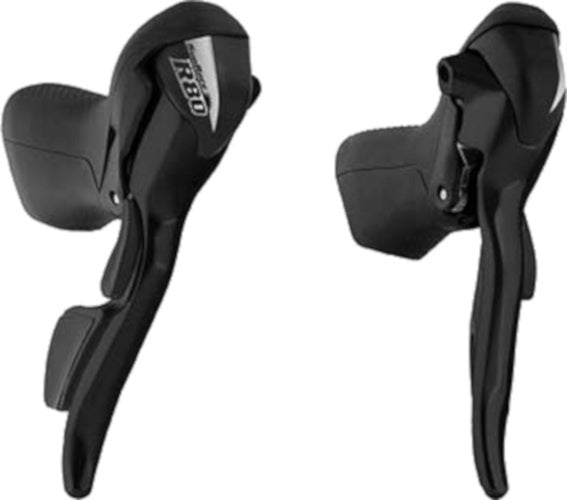 rem-schakelversteller STR-81 8 x 3 speed zwart 2-stuks